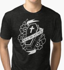 Get In Loser Coffin Tri-blend T-Shirt