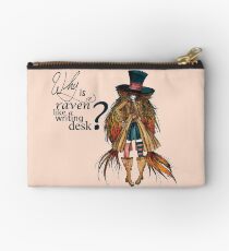 Why is a raven like a writing desk ? - Mad Hatter Studio Pouch