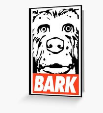 Obey Bark Dogs in the Isle of Wes Greeting Card