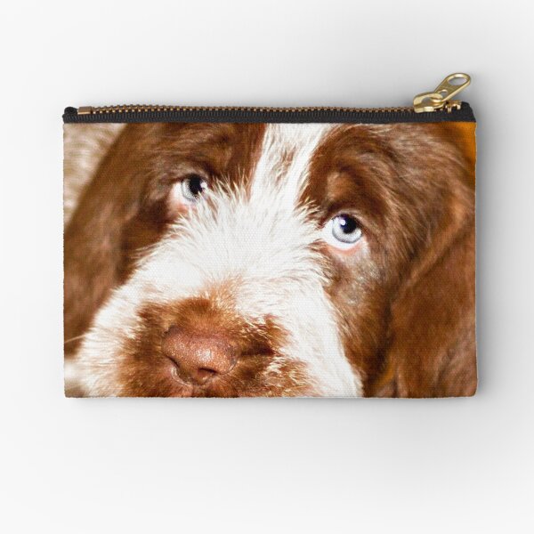 Brown Roan Italian Spinone Puppy Dog Zipper Pouch
