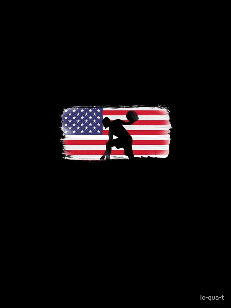 American Flag Basketball Player by lo-qua-t