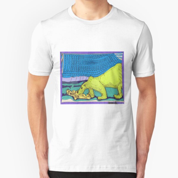 Polar Bear Kisses Slim Fit T-Shirt