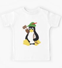 Robin Tux - Arch Linux Penguin Kids Tee