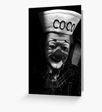 Coco the Thrift Shop Clown Greeting Card