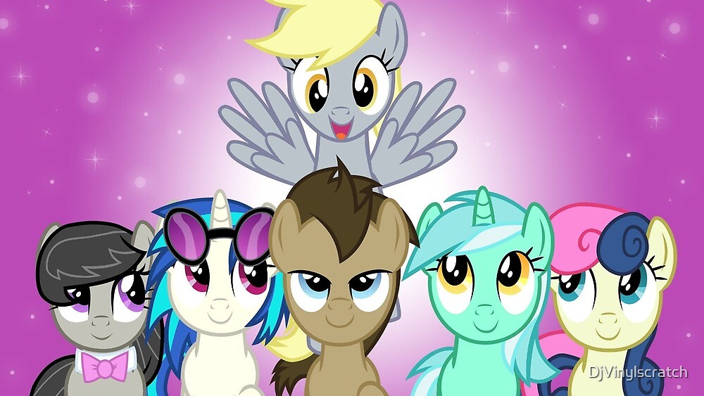  mlp background six by djvinylscratch redbubble