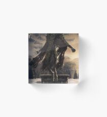 Skyrim Dragon Priest Fan Art Poster Acrylic Block