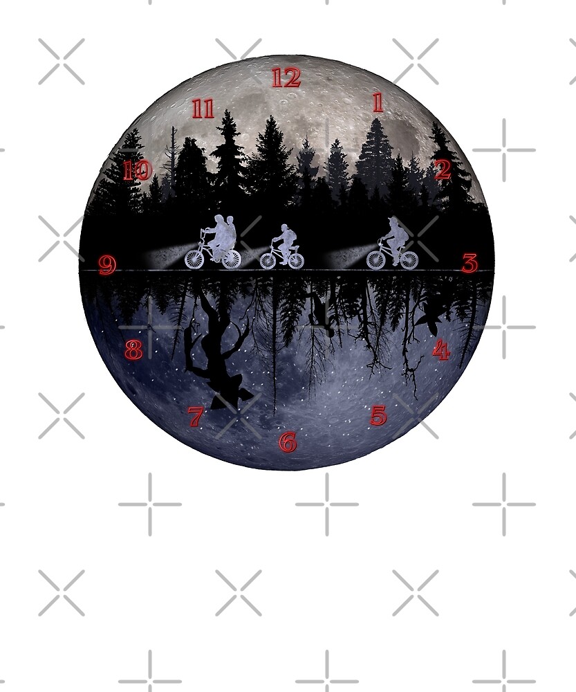 "Stranger Things Upside Down Clock Design" by Nerd Shizzle Redbubble