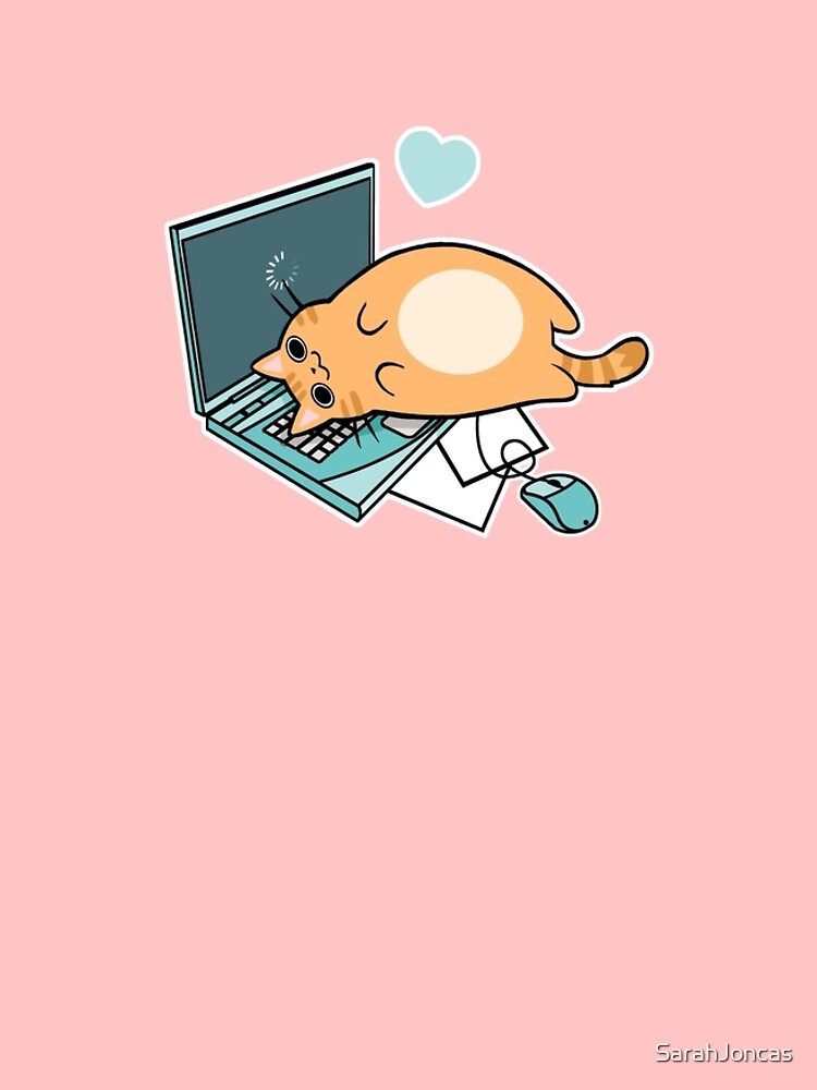 Nette Laptop-Katze von SarahJoncas