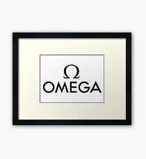 Omega Logo Framed Print