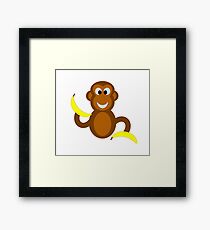 Silly Monkey Framed Print