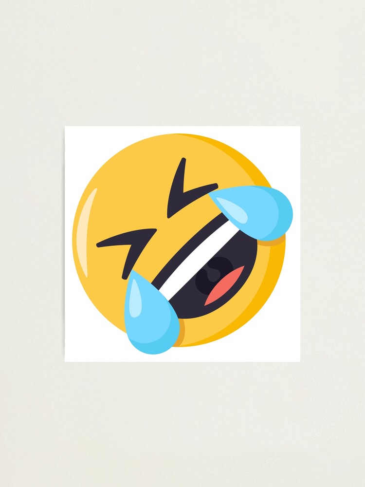 Joypixels Rolling On The Floor Laughing Emoji Photographic Print