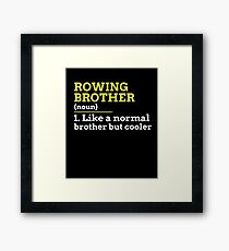 Rowing Brother Framed Print