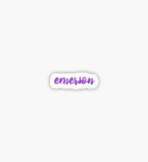 emerson college sticker Sticker