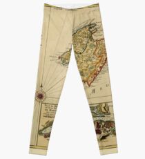 Map Of Majorca 1756 Leggings