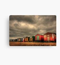 Whitstable Beach Huts 2 Canvas Print
