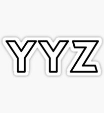 YYZ • MISSISSAUGA, ONTARIO AIRPORT • BLACK • OUTLINE Sticker