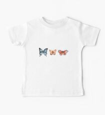 Set of Three Buterflies Baby Tee
