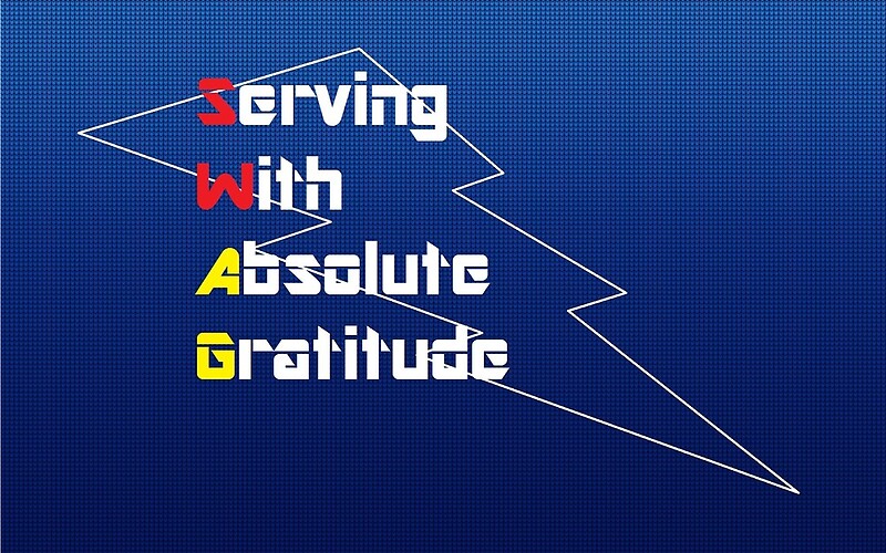 "Swag Acronym Blue Merch" by RunninRed Redbubble