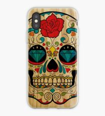 Wood Sugar Skull iPhone Case
