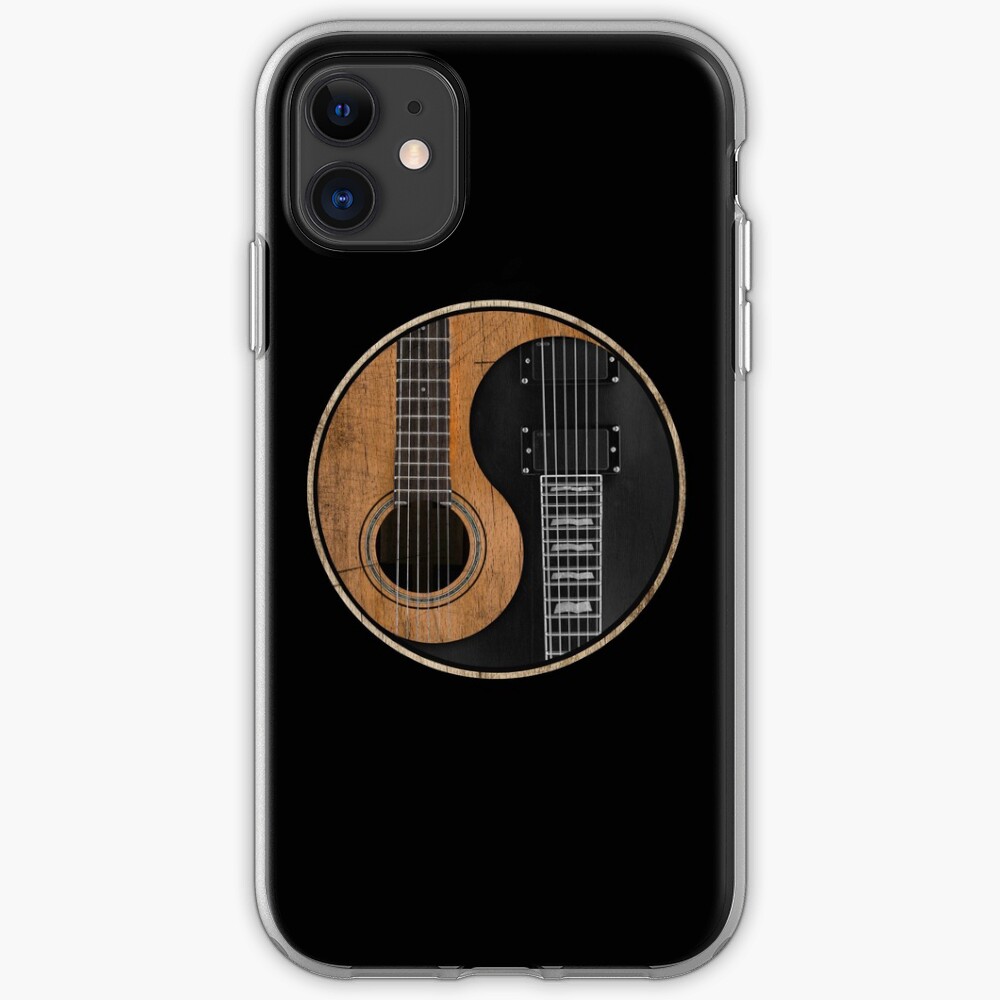 Old and Worn Acoustic Guitars Yin Yang iphone 11 case Old and Worn Acoustic Guitars Yin Yang iphone 11 case