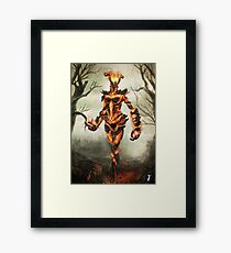 Skyrim Flame Atronach Fan Art Poster Framed Print