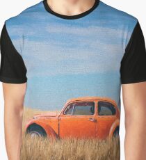 Orange Beetle Bug in corn field Graphic T-Shirt