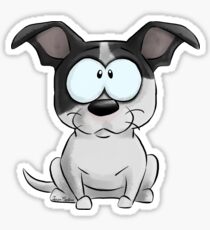 I'm a Black White Staffie Sticker