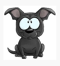 I'm a Black Staffie Photographic Print