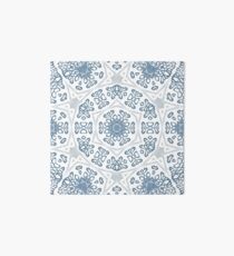 Blue lace mandala Art Board