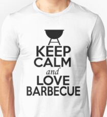 Keep Calm and Love Barbecue Unisex T-Shirt