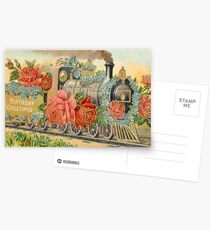 Happy Birthday Locomotive Postcard Postcards