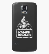 Cyclist Cyclist Riding Bicycle (Vintage White) Case/Skin for Samsung Galaxy
