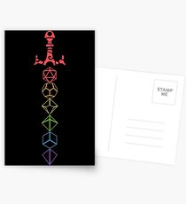 Postales Rainbow Dice Sword LGBT de mesa Juegos de rol