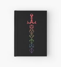 Rainbow Dice Sword LGBT Tabletop RPG Gaming Hardcover Journal