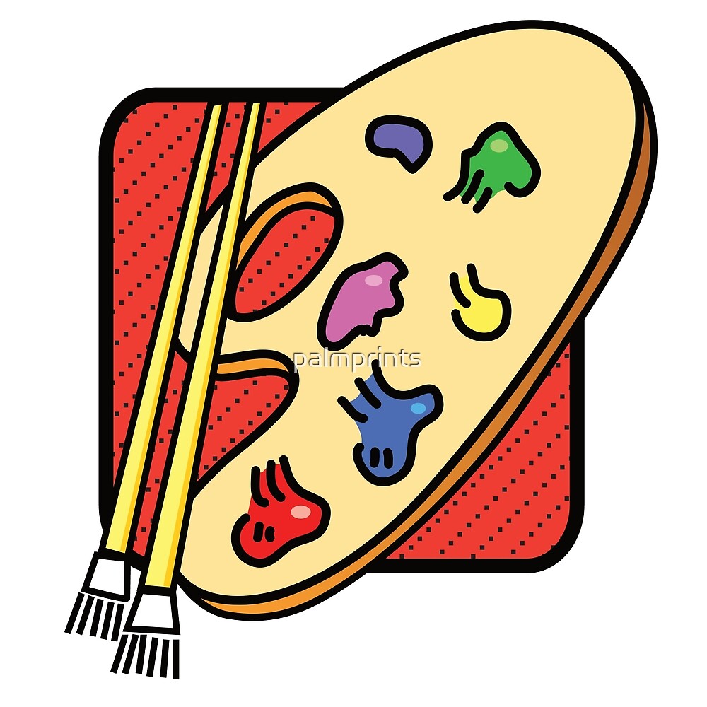 "Painter's Palette" by palmprints Redbubble