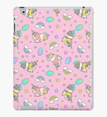 Vinilo o funda para iPad Patrón Piggycorn en rosa
