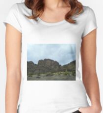 Cliff Crown - Uyuni - Bolivia, South America Women's Fitted Scoop T-Shirt