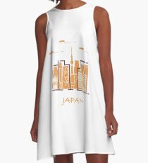 Unusual Japanese architecture. A-Line Dress