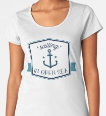 Sailing in the Open sea Women's Premium T-Shirt