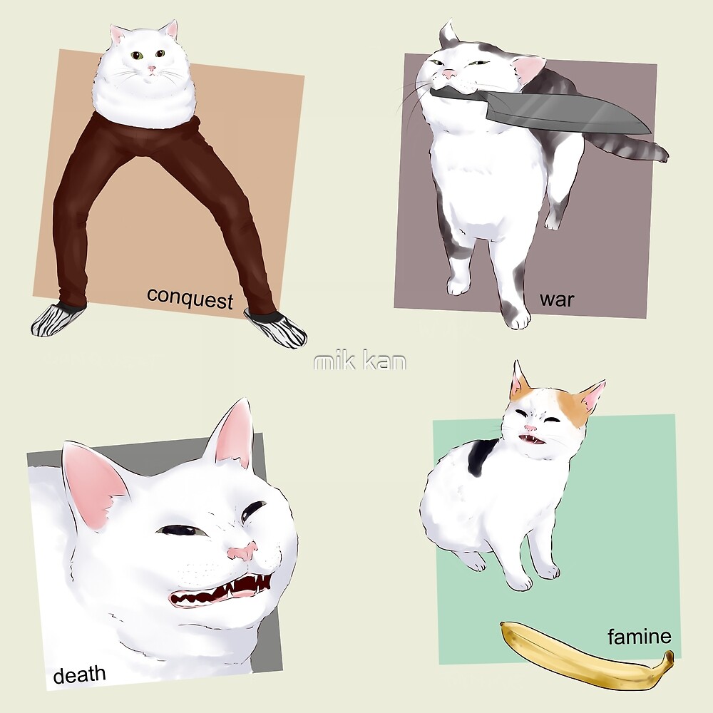 Four Meme Cats of the Apocalypse iPhone 11 case Four Meme Cats of the Apocalypse iPhone 11 case