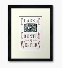 Classic Country & Western (Bucking Bronco) Framed Print