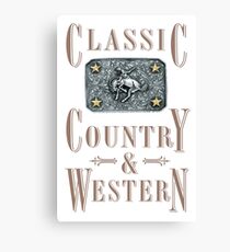 Classic Country & Western (Bucking Bronco) Canvas Print