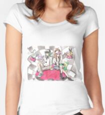 Hilda and N with Unova Starters Women's Fitted Scoop T-Shirt
