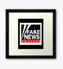 News Shirt from the Fake News Network Funny And Sarcastic T-Shirt Framed Print