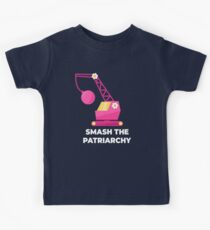 Ein Licht ein Mädchen: Smash the Patriarchy - Crane Kinder T-Shirt