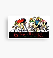 1914 Bicycle Race Canvas Print
