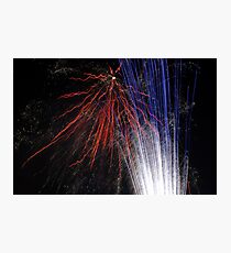 Night light sparkles a colourful delight Photographic Print