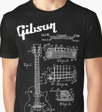 Guitar Gibson Les Paul Patent White Graphic T-Shirt