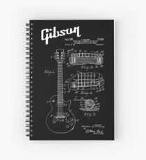 Cuaderno de espiral Guitar Gibson Les Paul Patent White