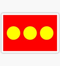 Flag of Freetown Christiania Sticker